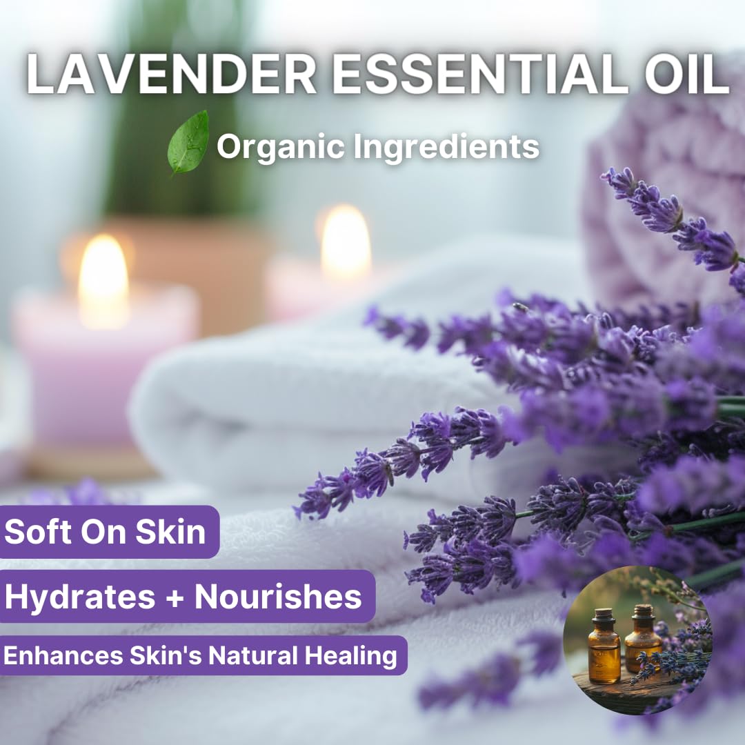 Hypoallergenic LAVENDER Kids Soap Bar | Natural Ingredients for Sensitive Skin | Gentle and Fun Bath Time