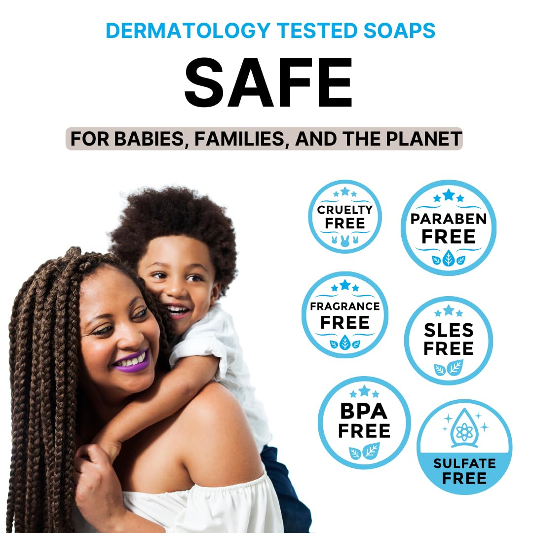 Hypoallergenic COCONUT Kids Soap Bar | Natural Ingredients for Sensitive Skin | Gentle and Fun Bath Time