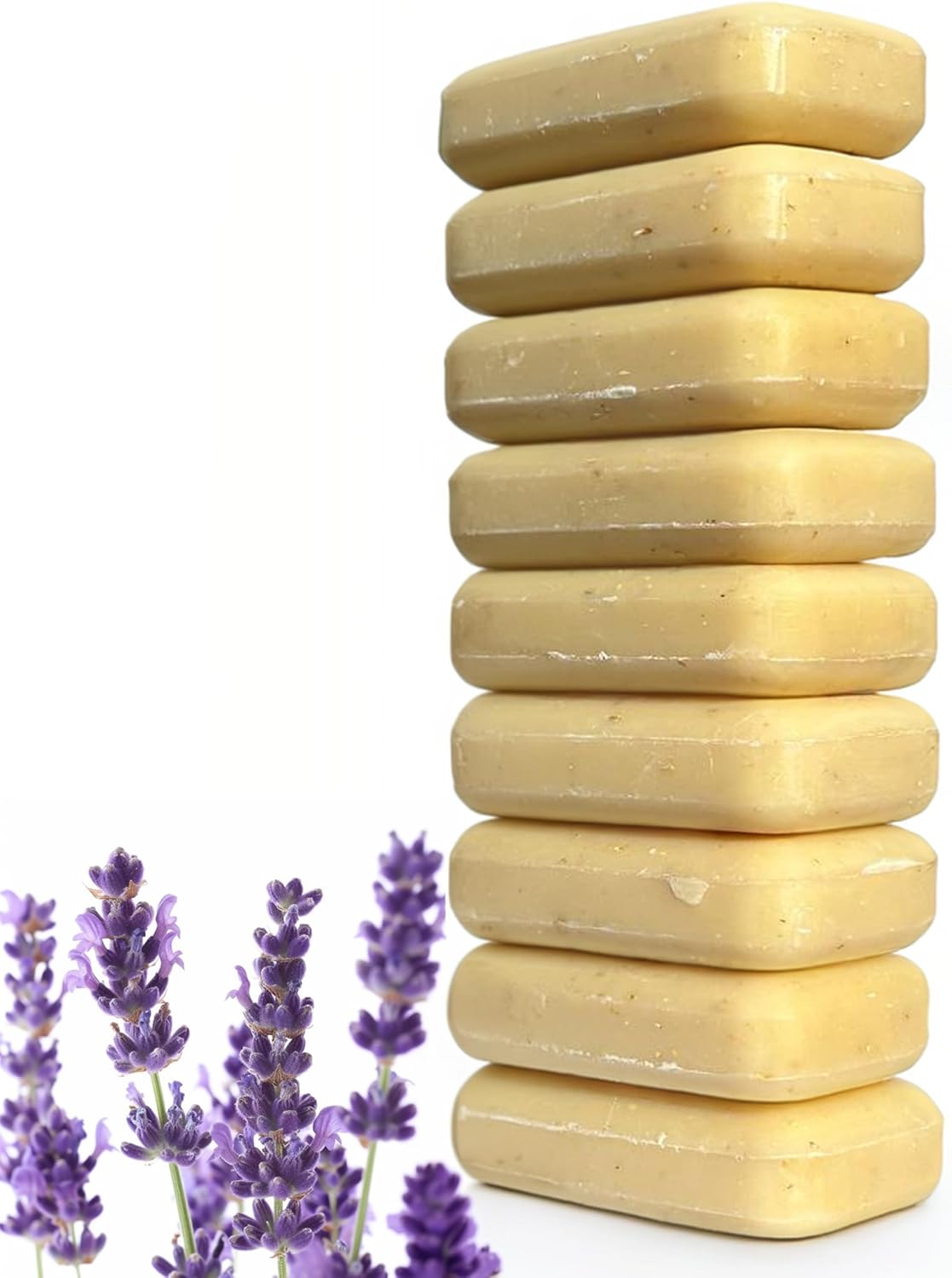 LAVENDER Laundry Soap Bar - Hypoallergenic and Organic Formula for Sensitive Skin - Delicate Stain Remover for Clothes, Underwear, Collar