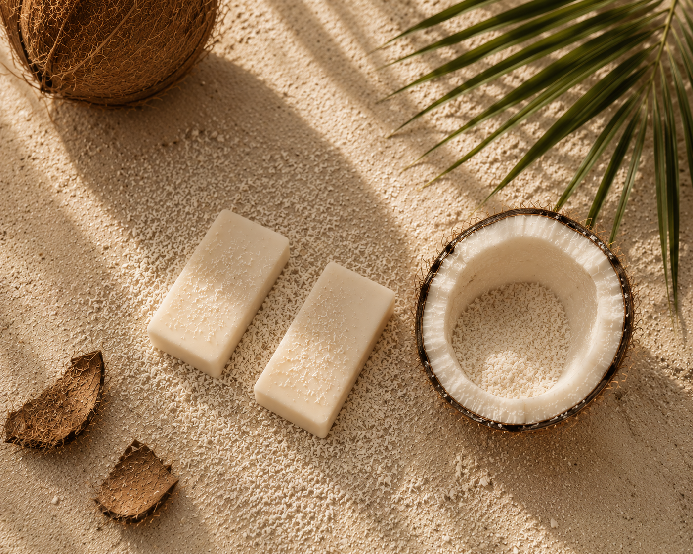 Coconut soap bars