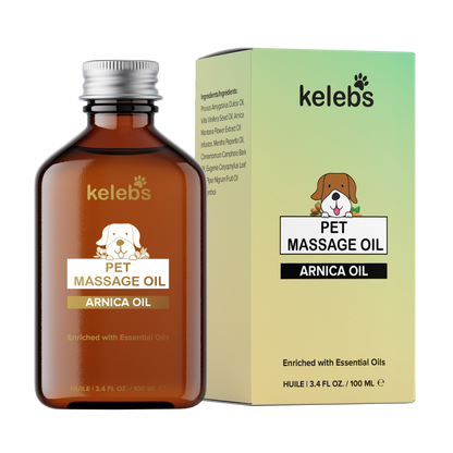 Senior Dog Arnica Pain Relief Massage Oil - Kelebs